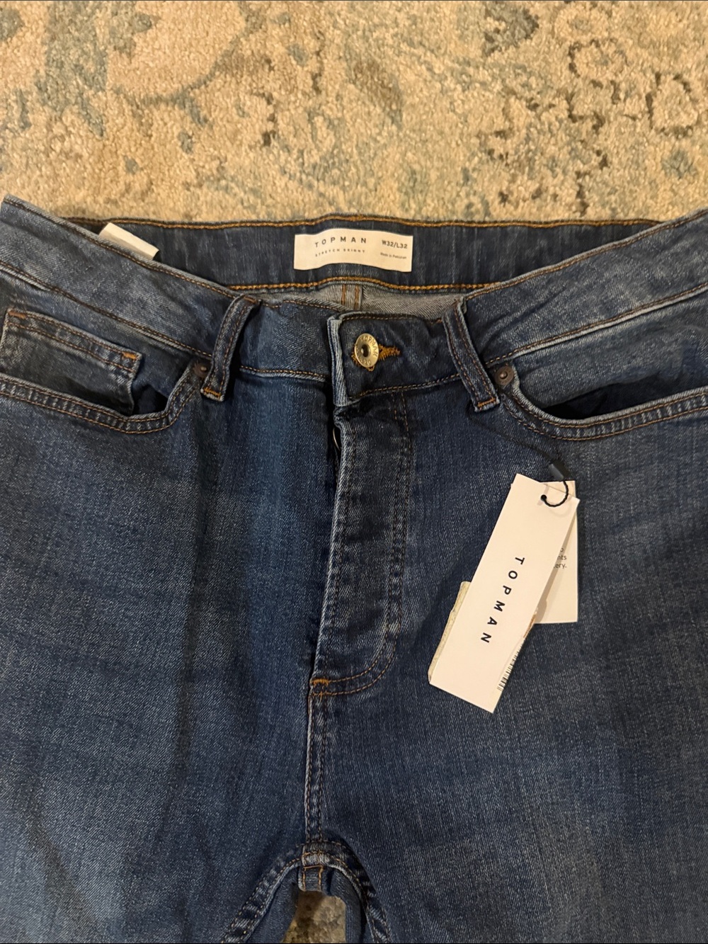 Topman High-Rise Dark Blue Women's Jeans